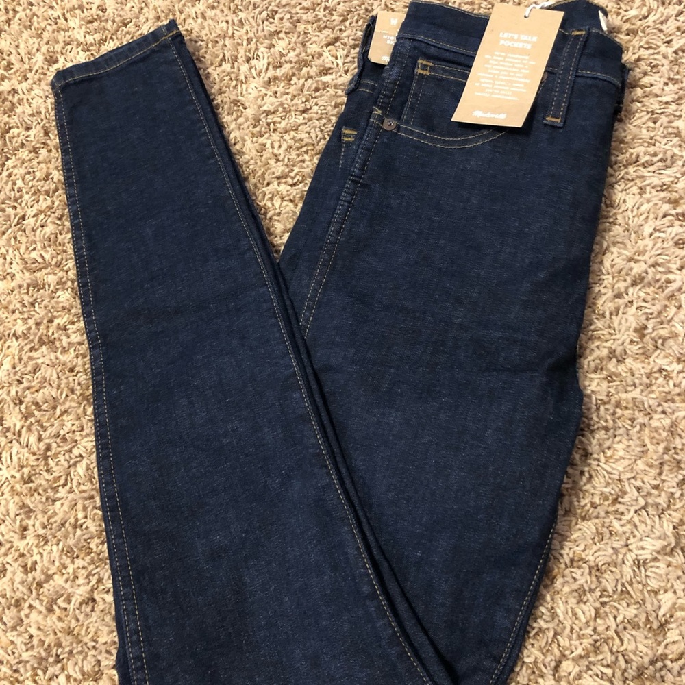 Madewell NWT high rise skinny jeans